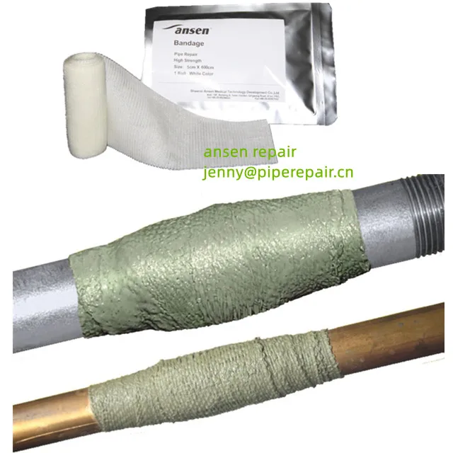 Rapid curing moisture activated bandage High Temperature Emergency Pipe Repair Bandages
