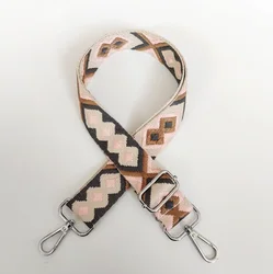 adjustable color jacquard webbing woven tape bag strap