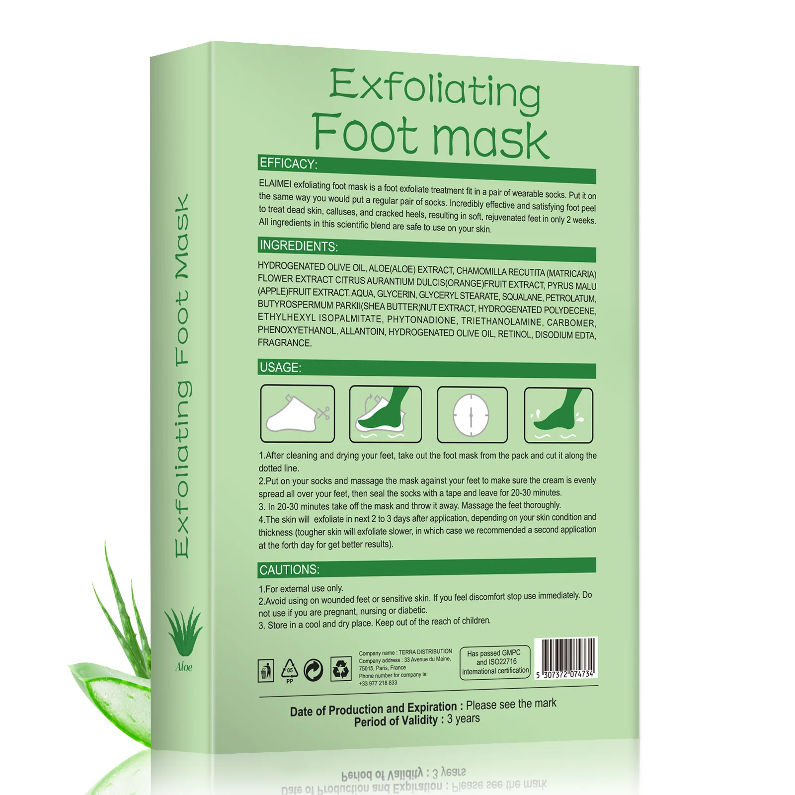 Amazon hot 13 styles 3pair/box Peeling Exfoliating Foot Mask Feet Mask Remove Dead Skin Cuticles Heel Foot Care Pedicure Socks