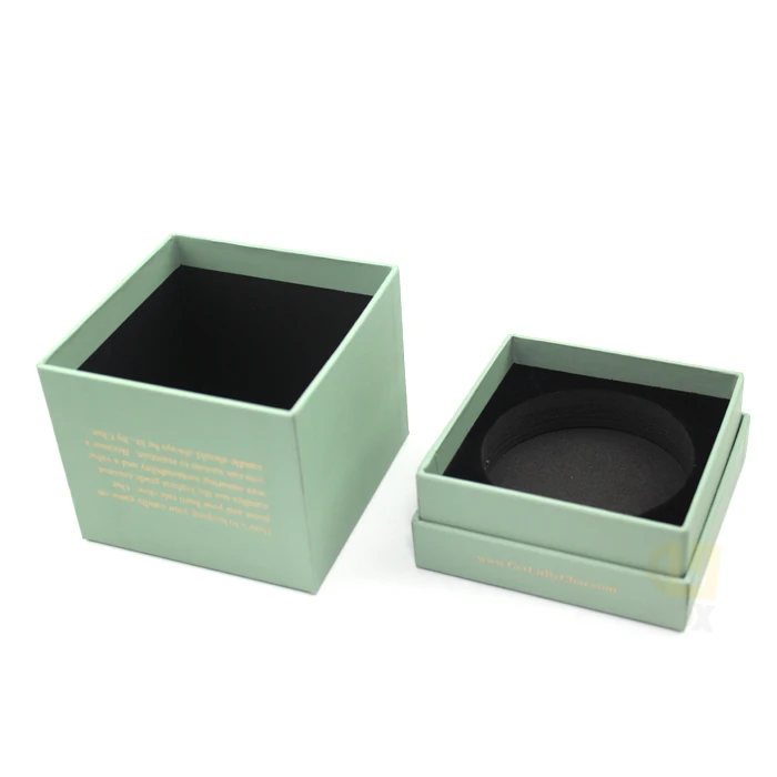 Recycled Free Design Luxury Candle Jar Packaging Boxes Embossed Custom Logo Paper Candle Package Box