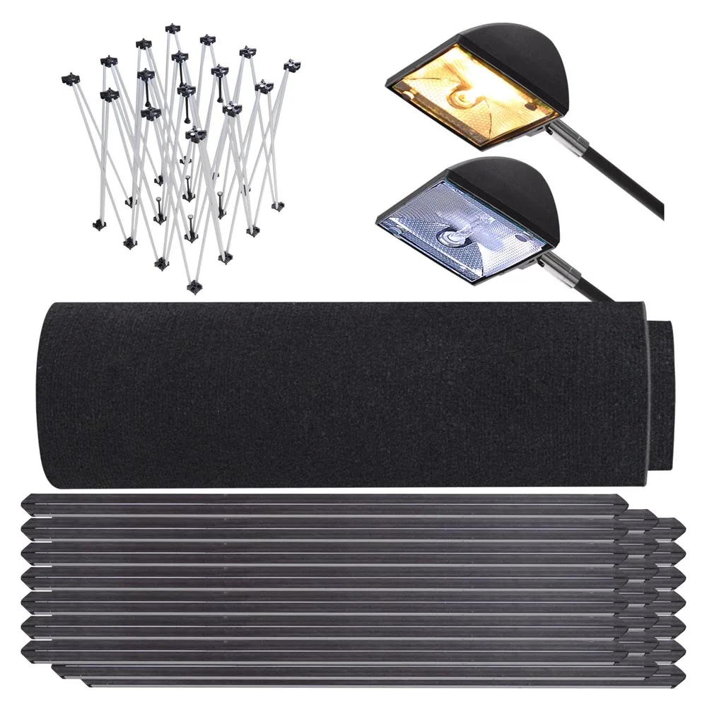 Trade Show Exhibition Portable Spring Pop up Wall Display Aluminum Stand PVC Printed Screen Popup