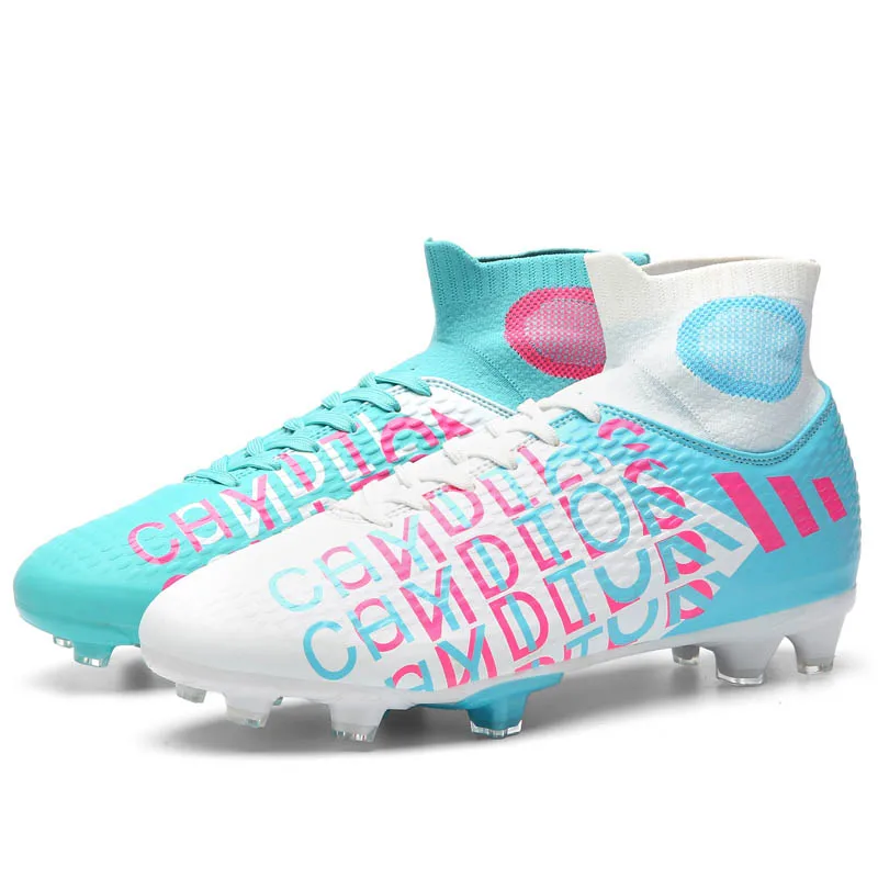 
Wholesale long cleats football shoes unisex long cut soccer boots shoes 