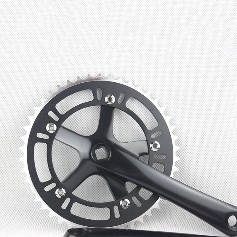 Wholesale track bike crankset 46T bicycle crank freewheel single speed road bike crank fixe Cassetes