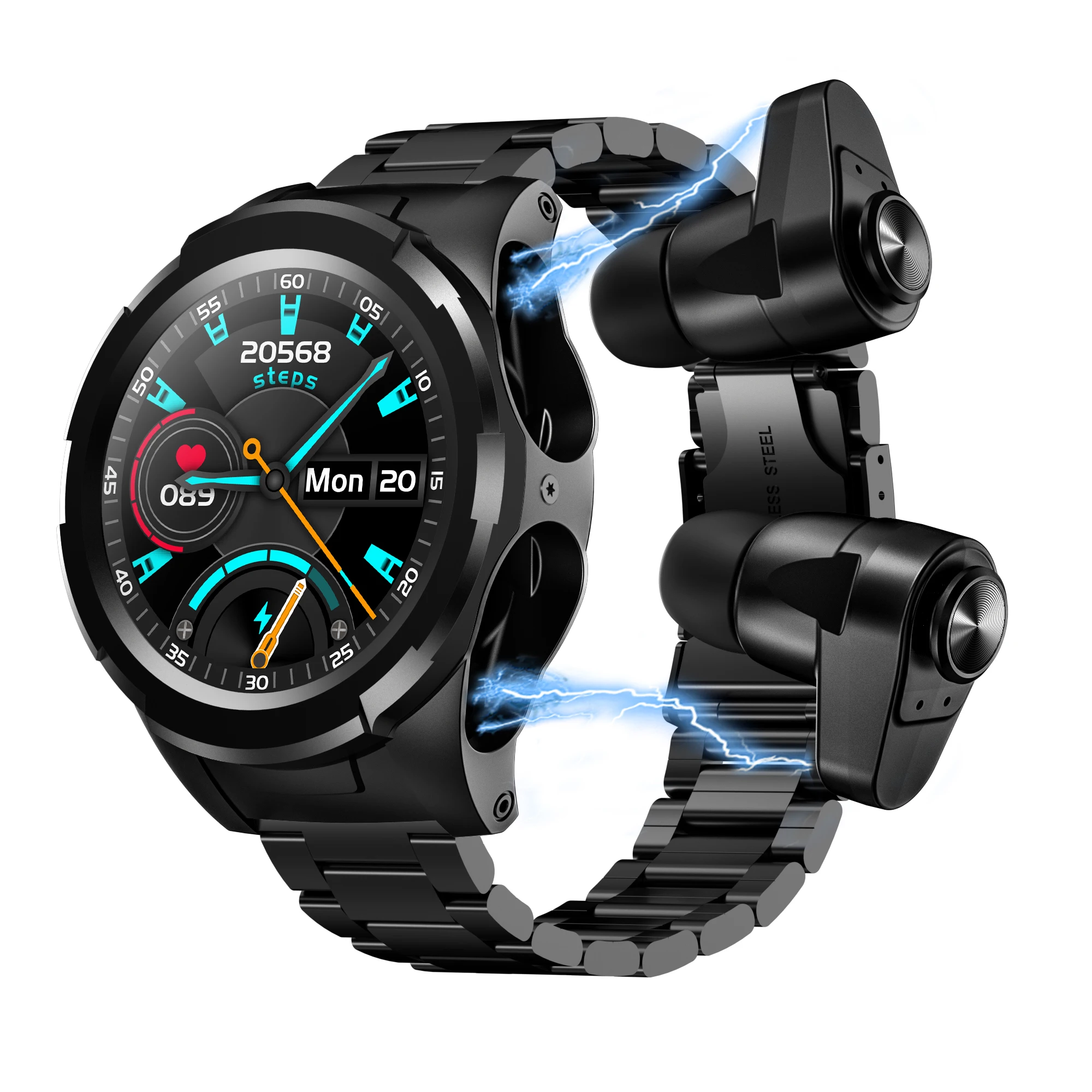 Jm06 High Quality China 3G Ecg Genuine Lte Smartwatch Para Mujer Pro Avon Watches 2021 Smart Watch With Earbuds