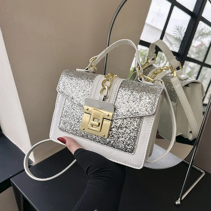 Fashion luxury leather women hand bags shiny evening bag purses and handbags 2023