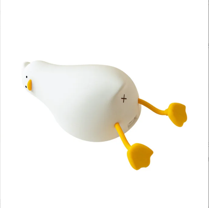 Creative lie flat duck silicone light holiday gift small night light sourcing agent