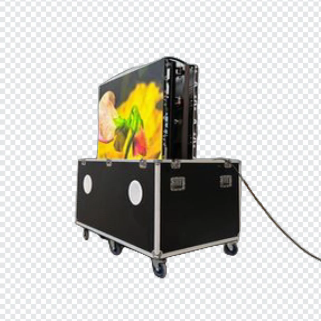 Portable Flight case mobile billboard mobile led screen display for sale