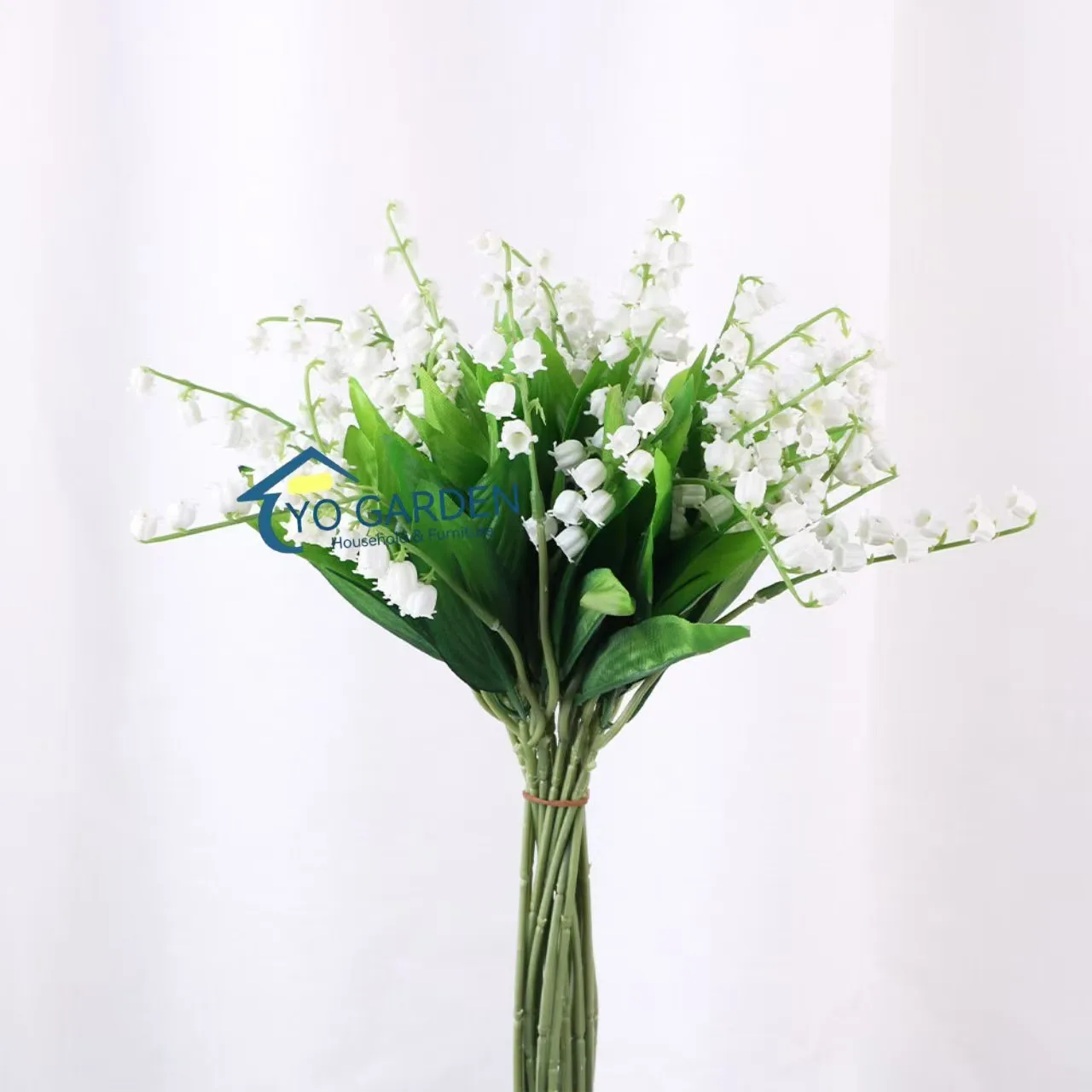 New Arrival Real Touch Silk Artificial Bouquet Of Lily Valley Flower For Wedding Home Decoration