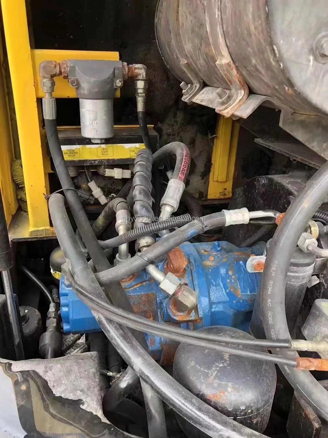 Дешевые и изысканные б/у Южная Корея hyundai R60W колесные экскаваторы гидравлические 6 тонн