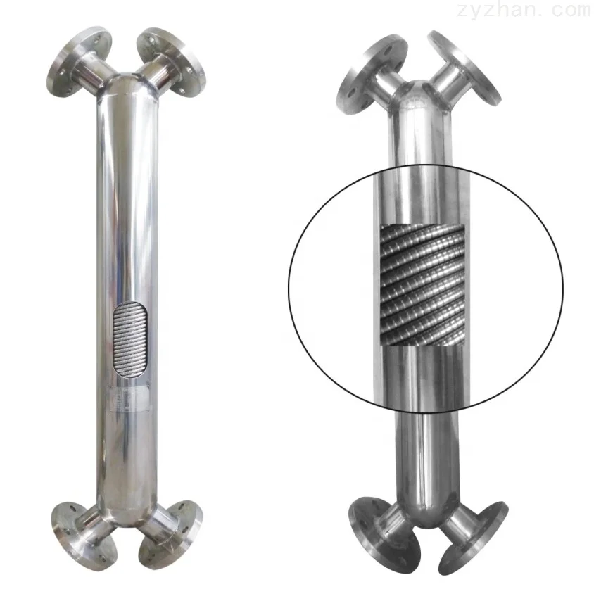 High Quality Milk Sterilization Tube Twisted Heat Exchanger to Replace Plate Type