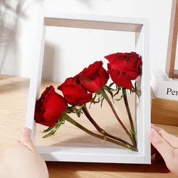 6x8 8x8 8x10 10x10 12x12 Double Sided Floating Shadow Box Frames With Real Glass Plexiglass Acrylic Shadow Box Frames Wholesale