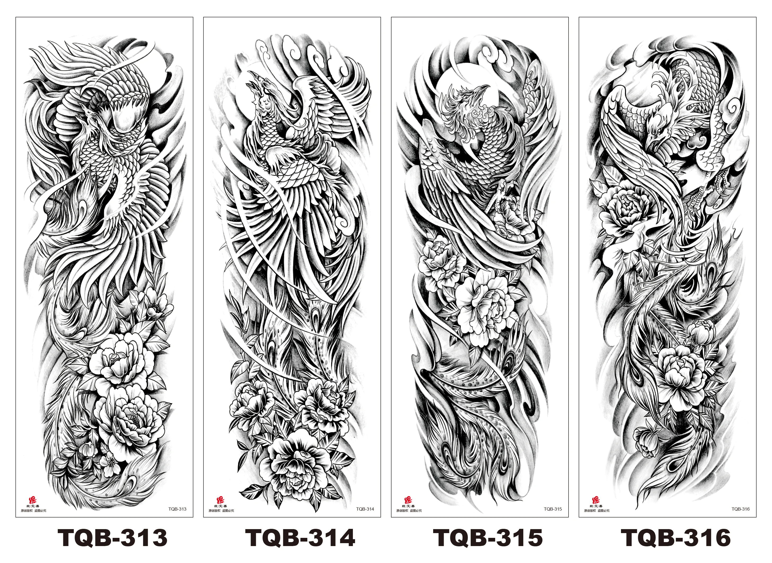 New Arrivals Manufacture Custom 3D Temporary Tattoo Sticker Classic Design Water Transfer Tatoo Ink Tatouage Tattoos Black