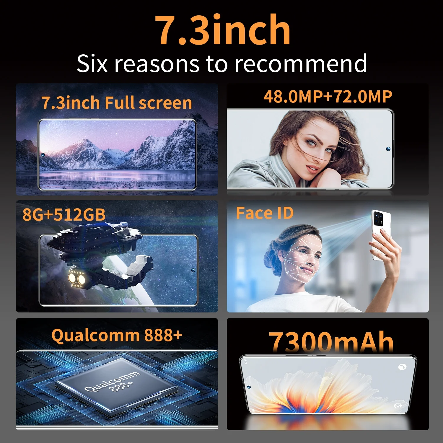 XINZY   Xiaom mi Mix4 Smartphone 16GB+512GB Full Screen Mobile Phone Finger/Face Unlock Cellphone telefon