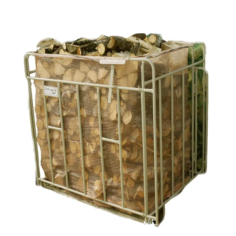 PP firewood mesh bag with rack 800-firewood oak firewood 40l bag approx 16kg
