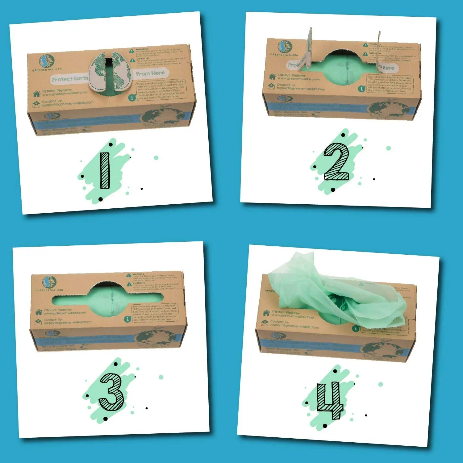 ASTMD6400 EN13432 Biodegradable and Compostable Bin Liners Trash Bags on Roll