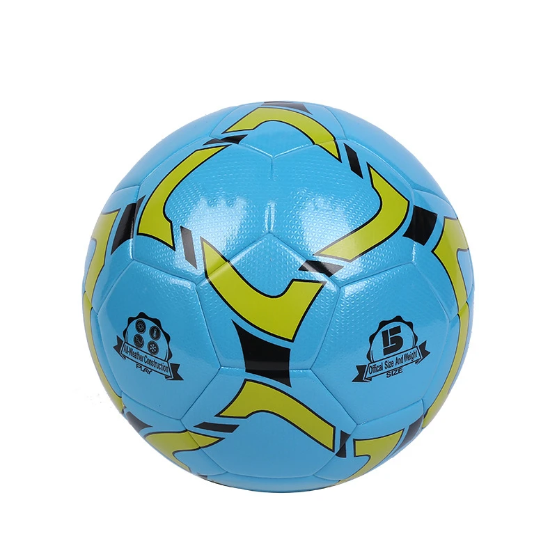
Pu Leather Inflatable Felt Sports Training Match Custom Print Size 5 Thermal Bonded Soccer Football Ball 