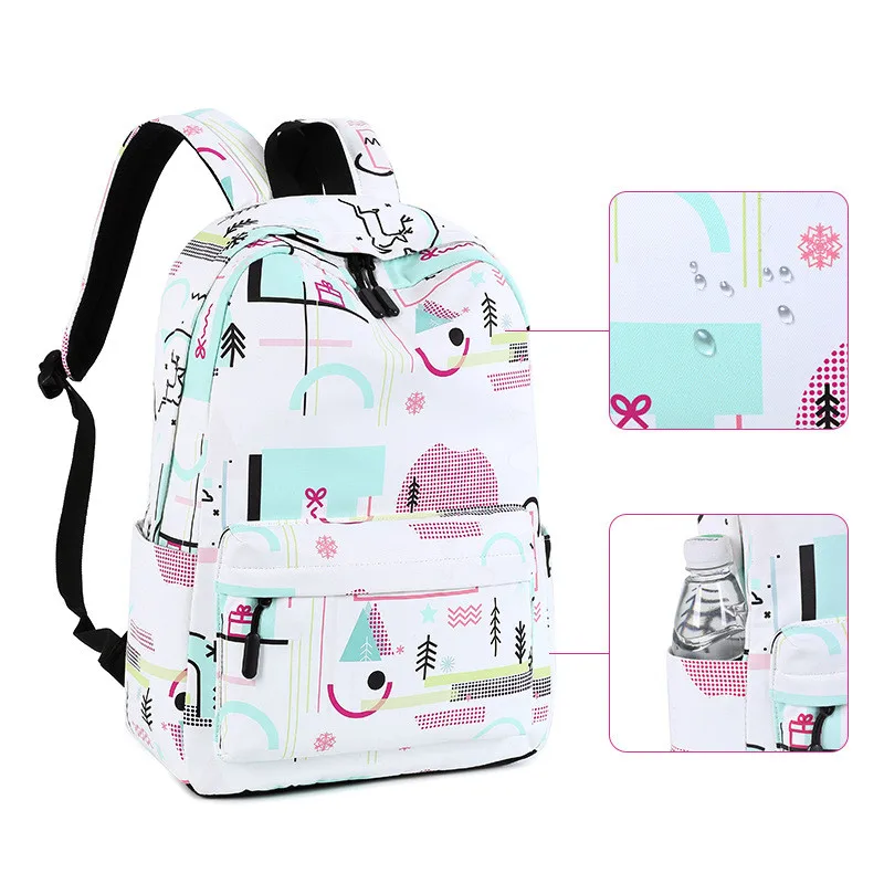 
Cheap Female Casual Digital Printing Backpacks Waterproof Backpack Korean Middle School Student Schoolbag For Girls 