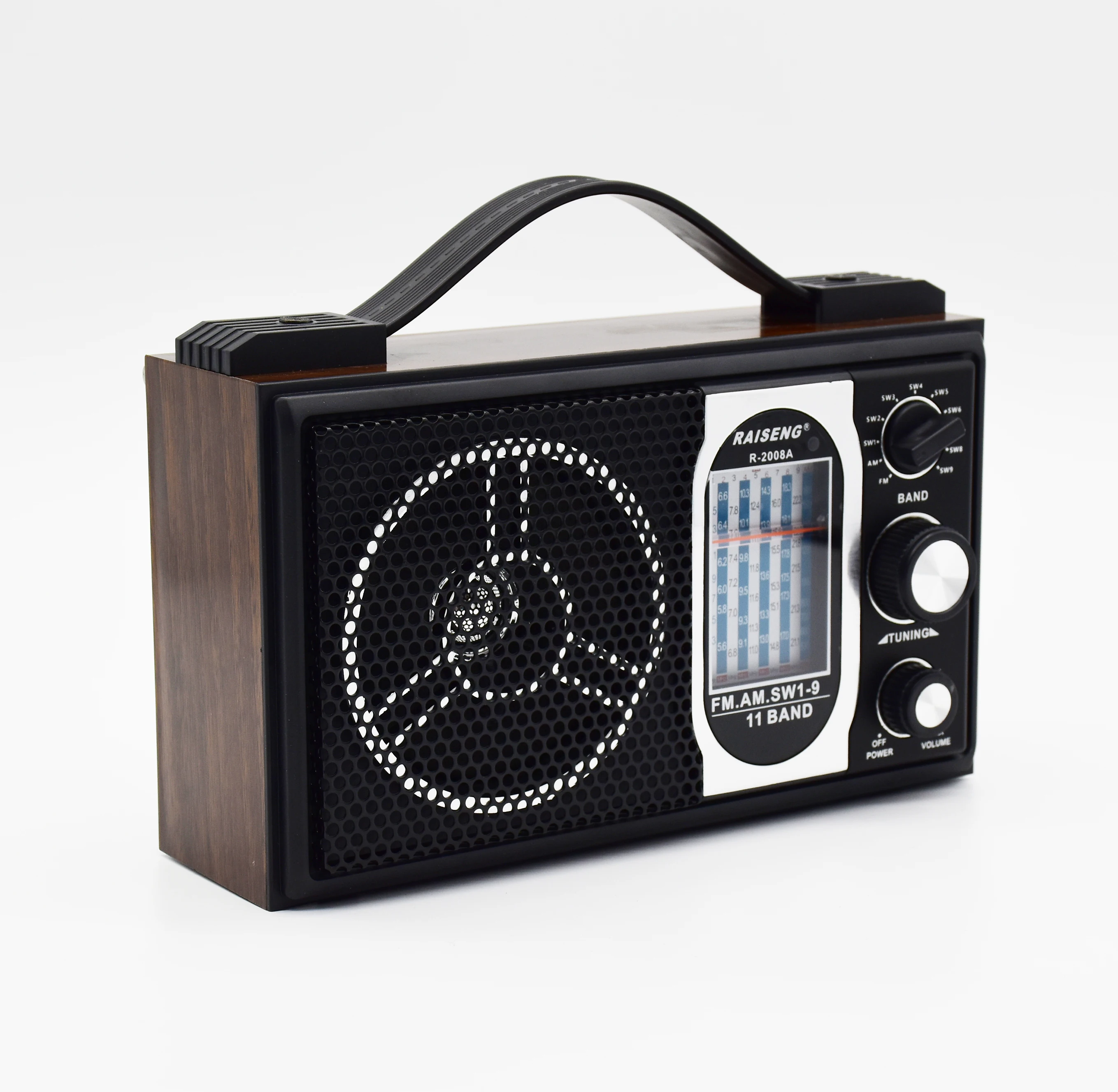 Портативный беспроводной радио с трансформатором R-2008A в винтажном стиле Redsun приемник AM FM коротковолновое радио