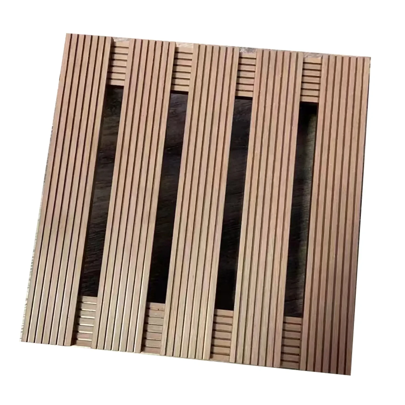 NEW design Wood Plastic Plant Stand Round Movable support WPC portable Flower Pots Base for Indoor Home/Garden Decor Use