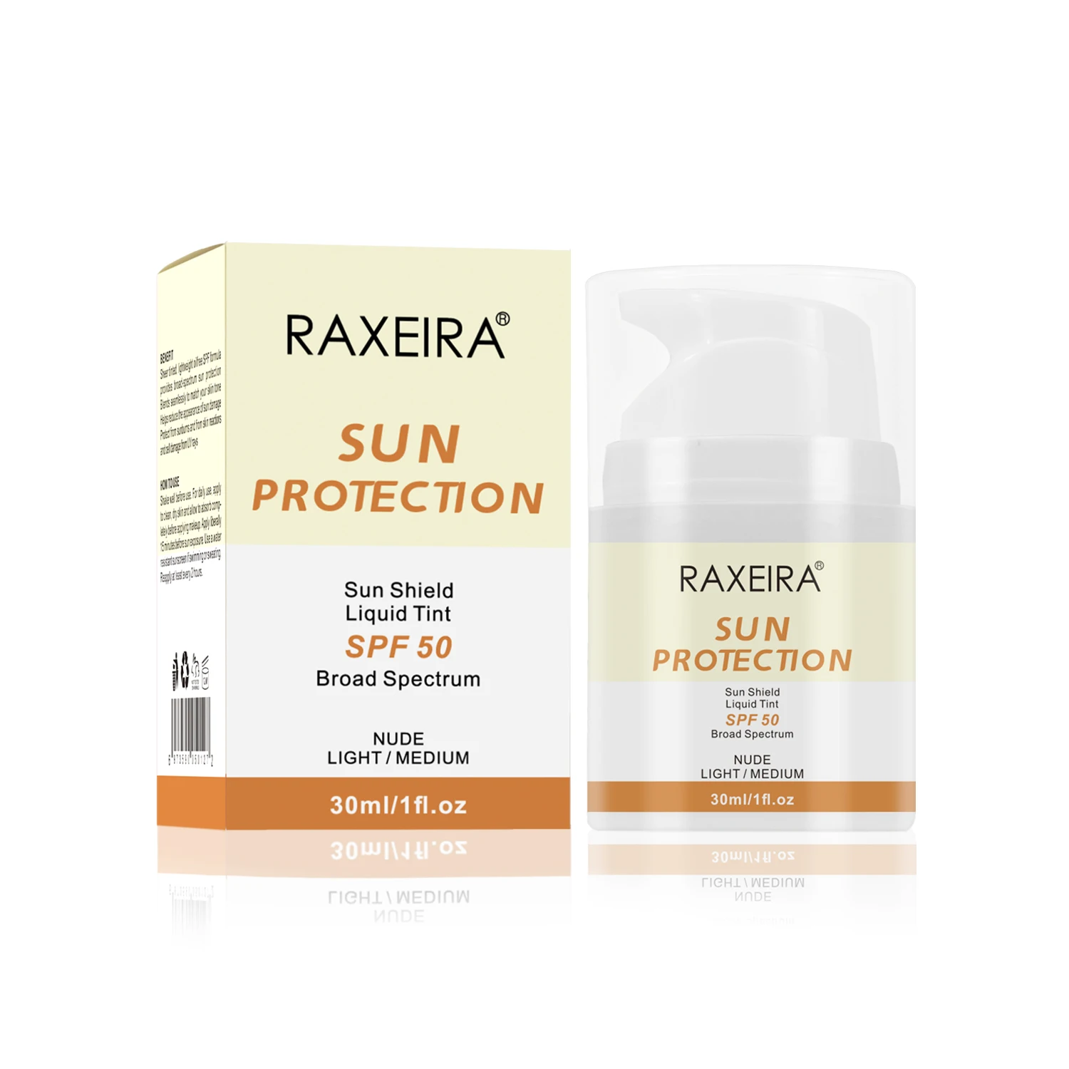 Private Label Sunblock Spf 50 Tinted Sunscreen Cream For Sun Protection