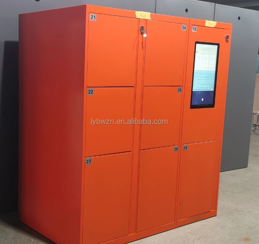 intelligent luggage rental locker automation Digital Pin Code Smart Luggage Storage Locker for hotel airport subway station