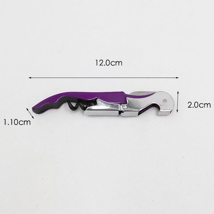 Best Selling Basic Classic Stainless Steel Corkscrew Wine Opener minimalist design wine tools with colorful plating