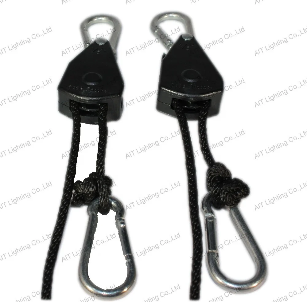 
high quality 1/8inch 75LBS 8ft rope ratchet pulley 