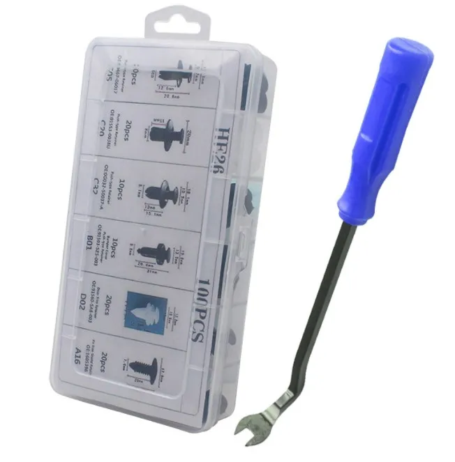 240PCS boxed buckle fasteners are applicable to Ford Toyota  universal plastic clips