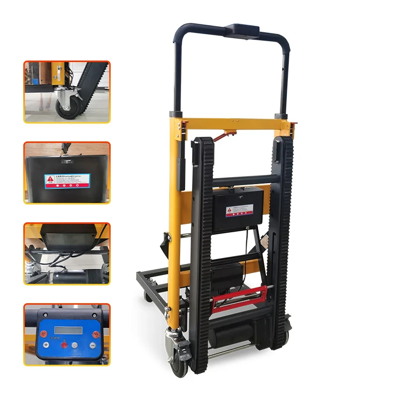 Excellent hotselling electric stair climbing trolley power chair stair climber solid wheel for stair climbing trolley