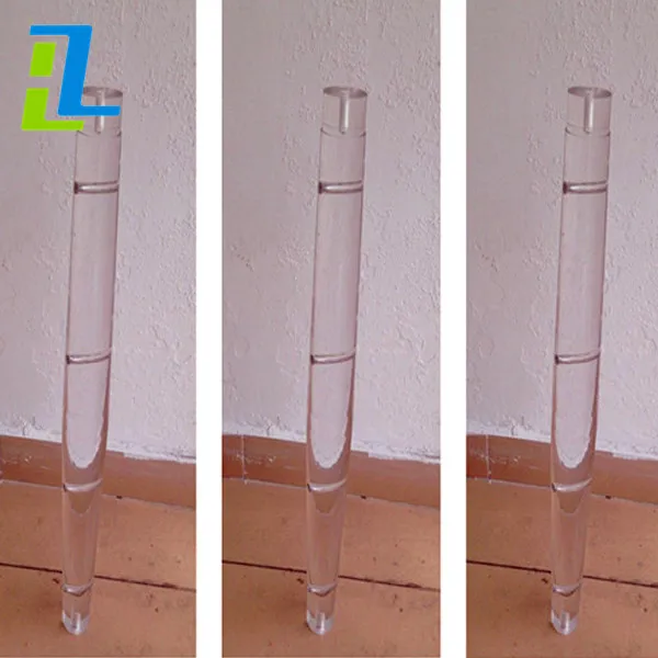 High Grade indoor clear acrylic baluster /plastic glass stair handrail