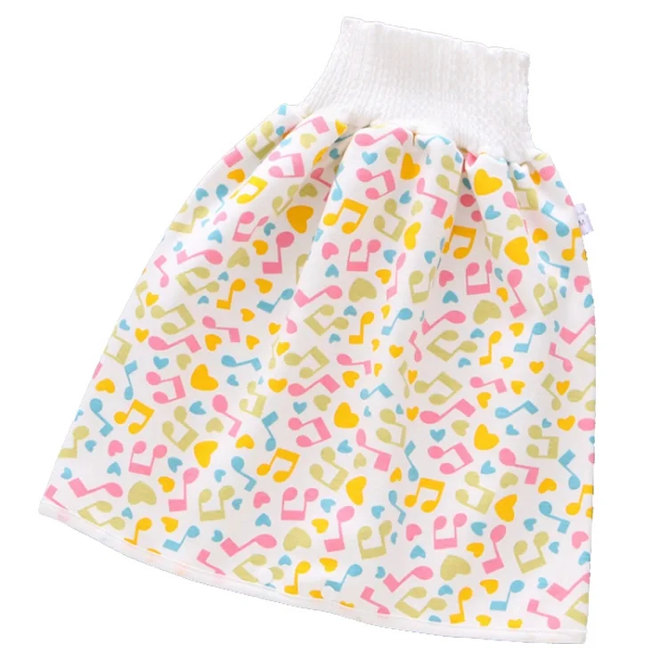 Terry Baby Training Diaper Skirt Cloth Diaper Urination Pants Breathable Bamboo Anti-leakage High Waist Baby Plain Waterproof