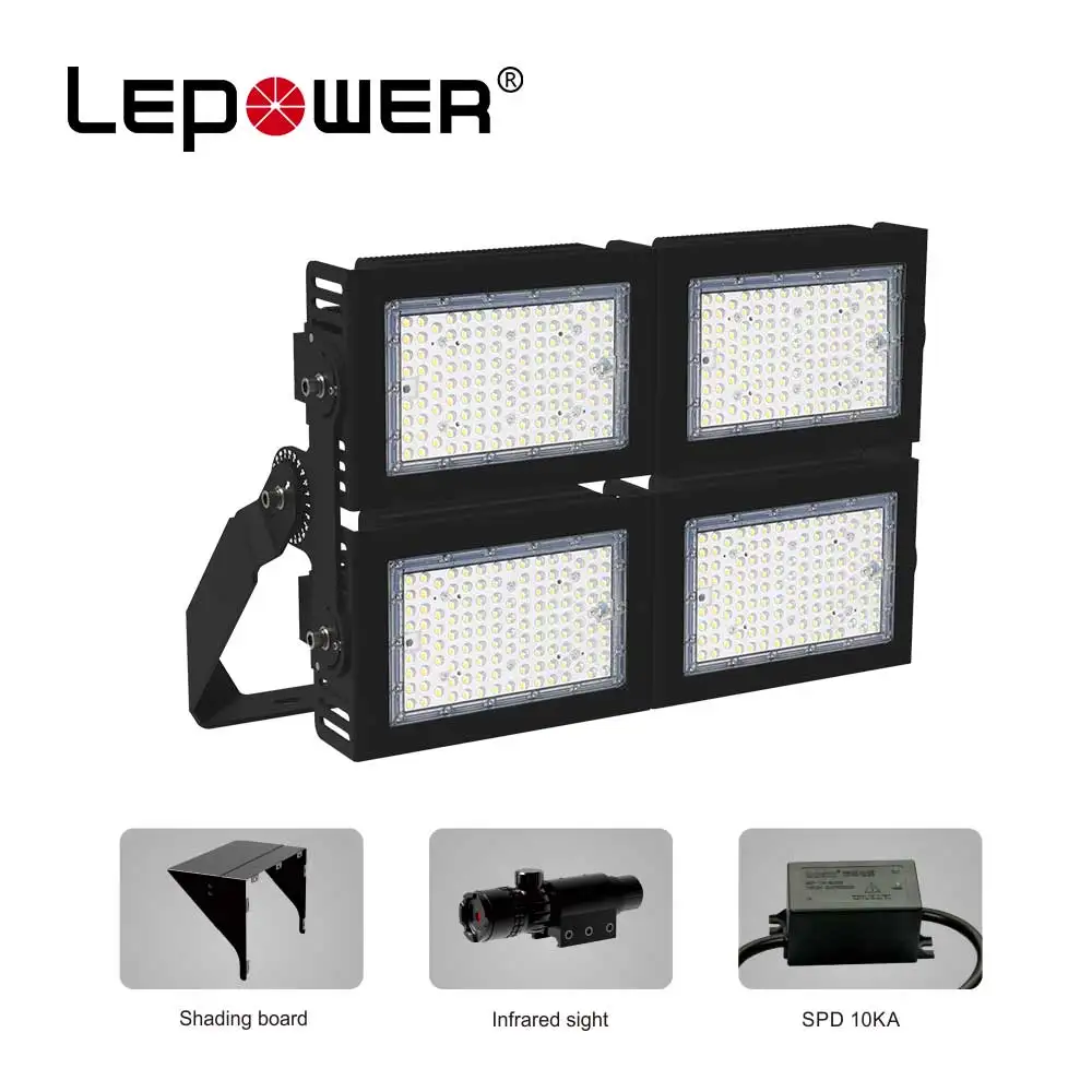 160lm/w TUV CB 1000w 900w 800w led flood light Football Stadium football 1200w led lights moduler 10/25/40/60/90 DEG CB lighting