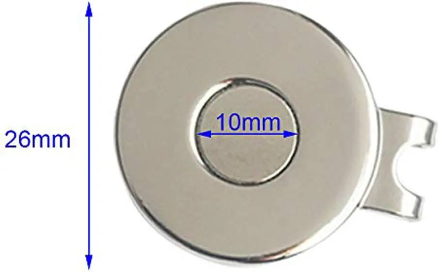 Golf ball marker custom logo 25mm high quality good price bulk metal golf ball marker magnet