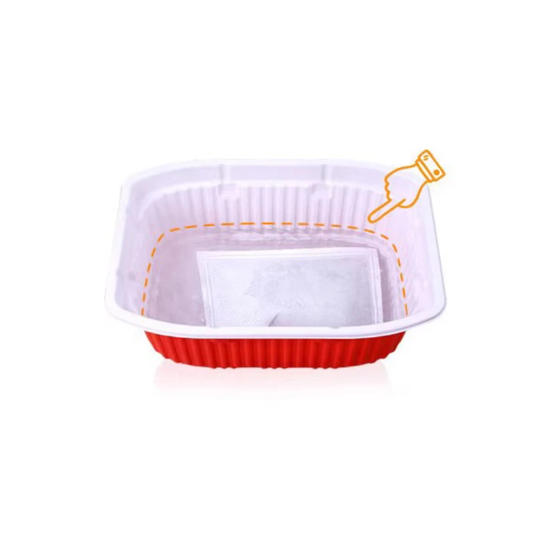 grey powder self heating food pack for MRE cooked food Eco-friendly water activated flameless ration heater