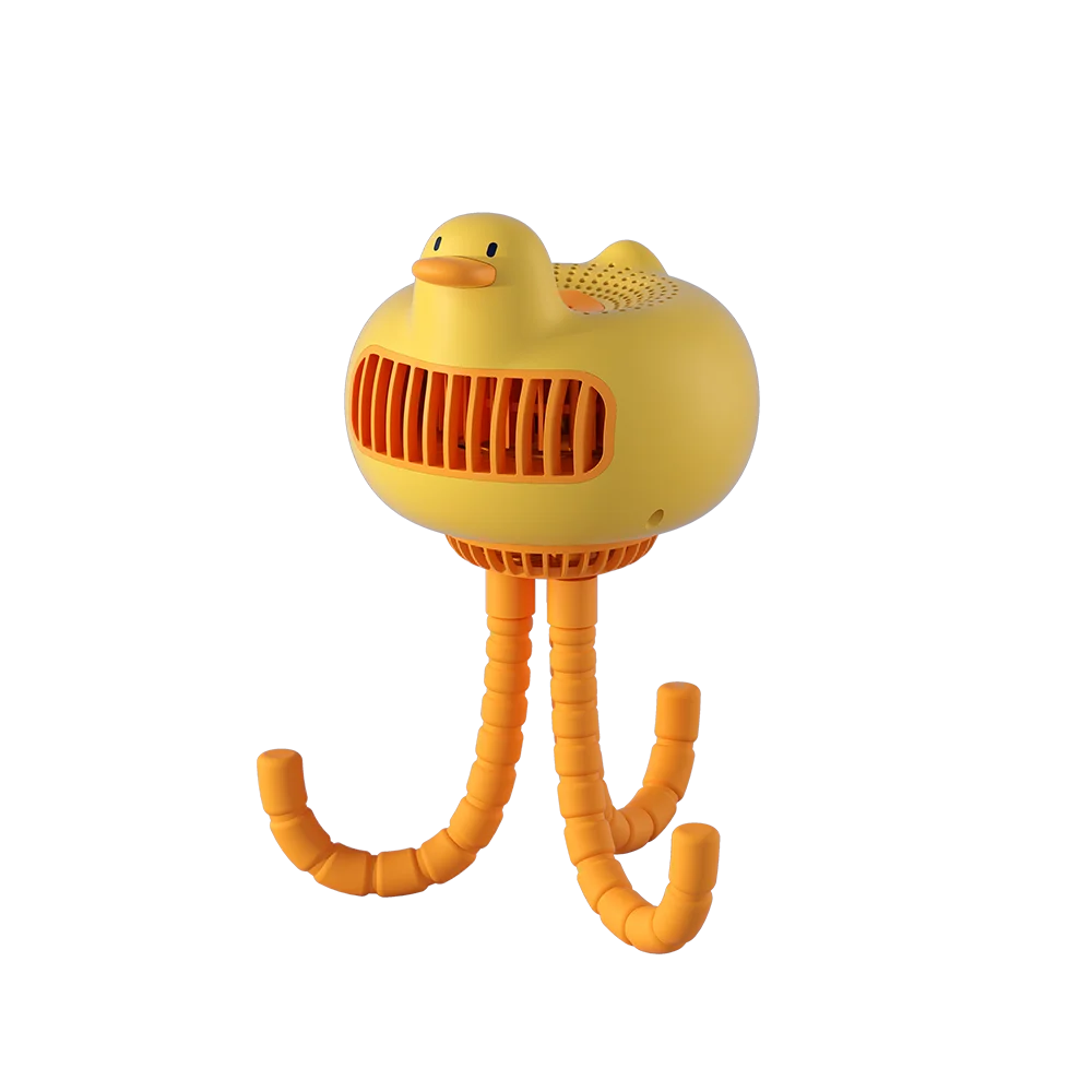 BJI New Portable Cute Duck With Octopus With Usb Electric Fan