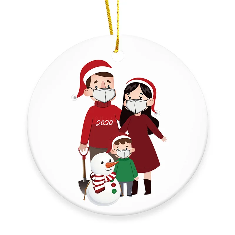 2020 Рождественская елка висячая подвеска рождественские украшения благословение снеговика
