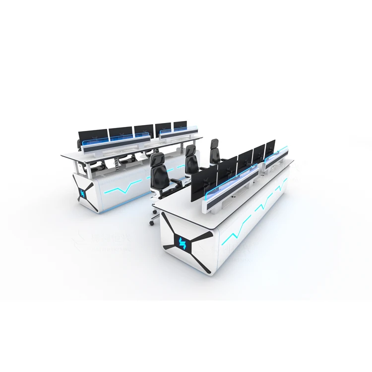 High Quality Monitoring Security Facility Operator Consoles Control Room Desks
