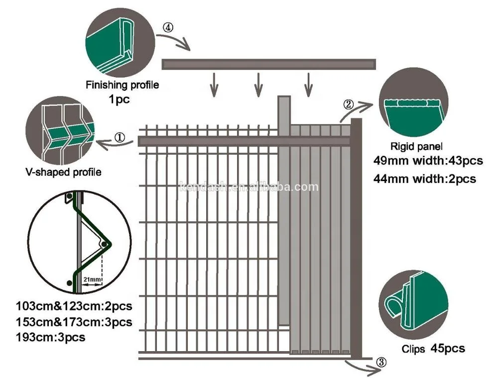 Manufacturer Supply Insert for PVC Chain Link Fence Weave Garden Fenceing Decorative