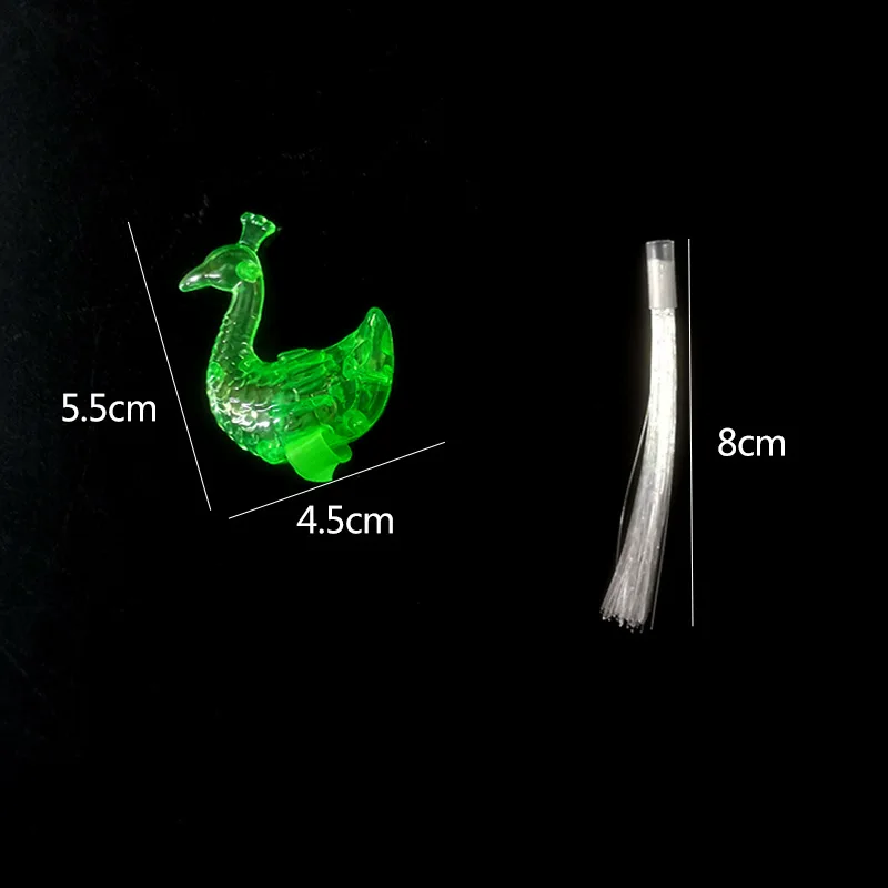 Flashing LED Finger Light with optical fiber finger light ring laser RGB LED party light up finger