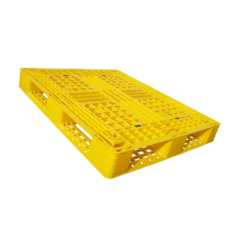 1100x1100mm HDPE Six Runners Racking Pallet Newly Design Plastic Pallet for Warehouse TP-1111WT