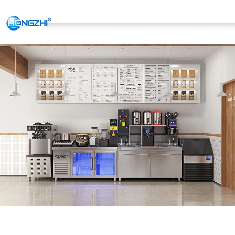 All Set Bubble Tea Equipment/Milk Tea Shop Counter Design/Milk Tea Shop Equipment