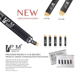 Universal Nano 0.20mm U18pins PMU Microblading Needles Blade Ryebrow Tattoo Tips