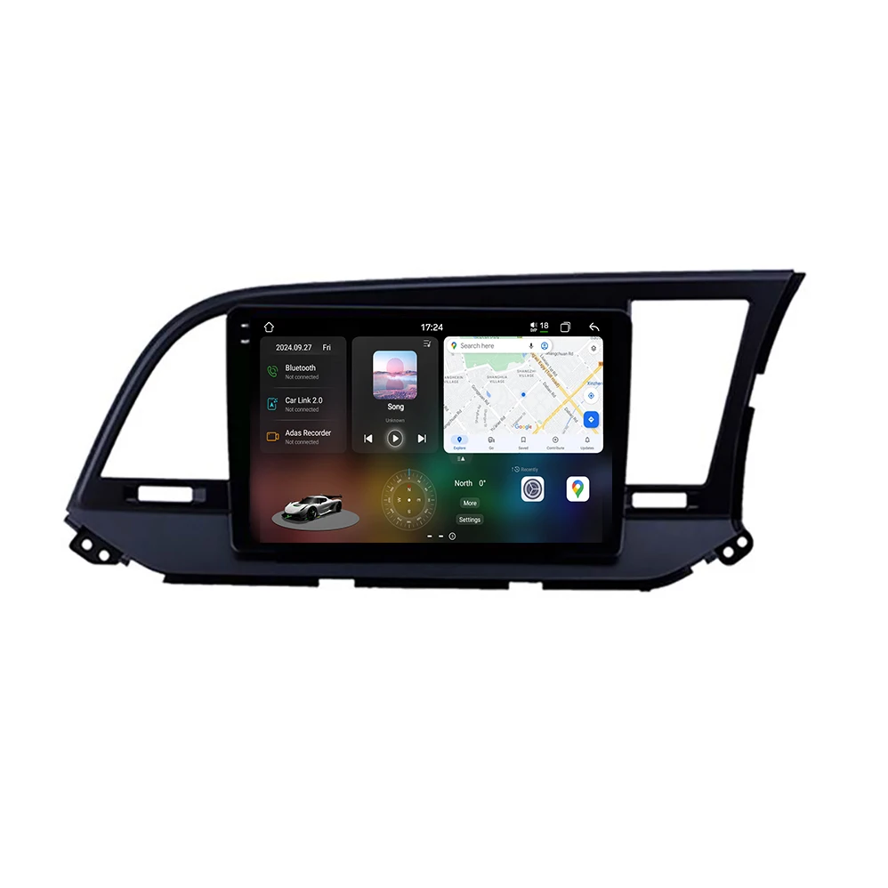 Android Carplay 2 Din радио для Hyundai Elantra 2016-2018 RHD GPS навигационное головное устройство с возможностью подключения Wi-Fi BT