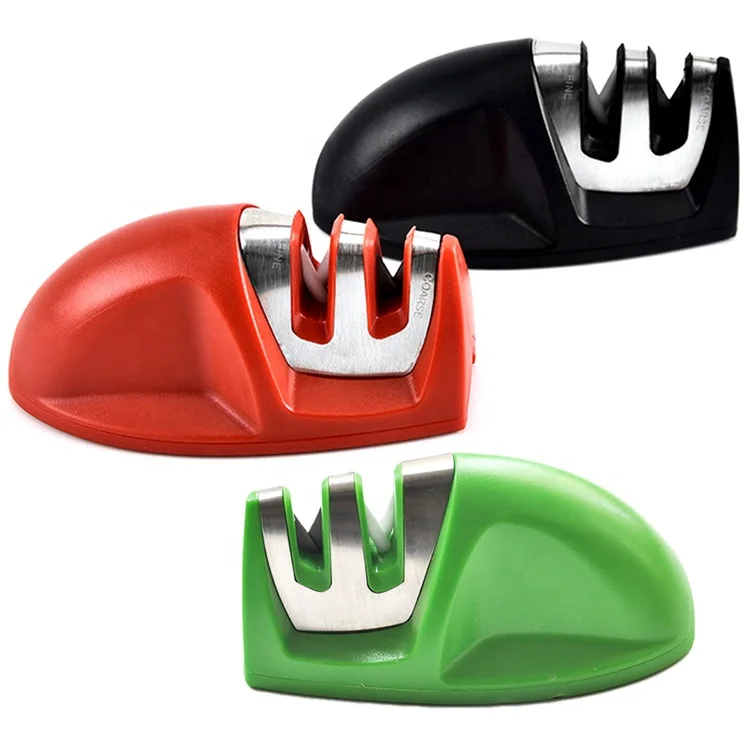 Multifunctional kitchen accessories mini sharpener 2 grade knife manual sharpener