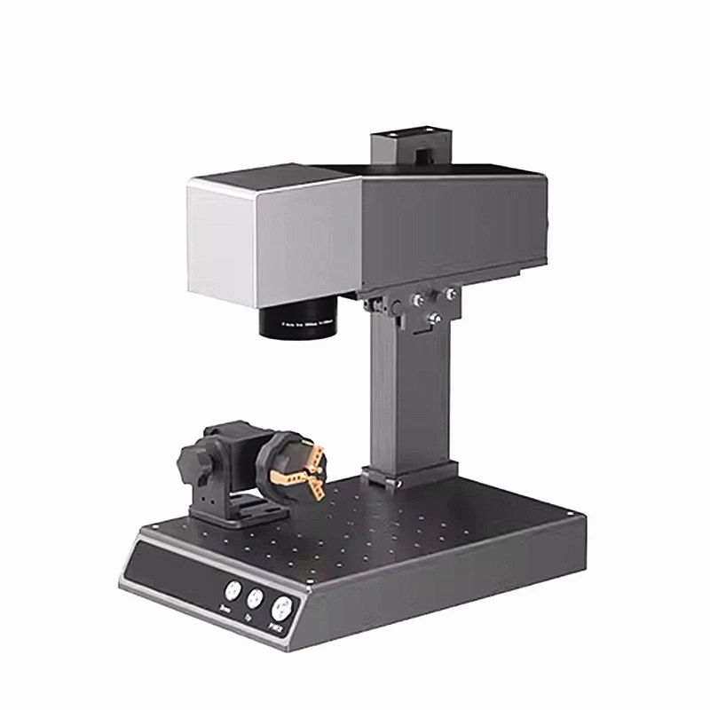 Desktop Portable Fiber Laser Engraver Engraving All Material for Metal Paper Glass Plastic Leather Woodworking Cutting