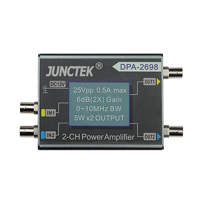 
JUNCTEK high-power 10MHz DPA2698 DC power amplifier for signal generator with US plug type 
