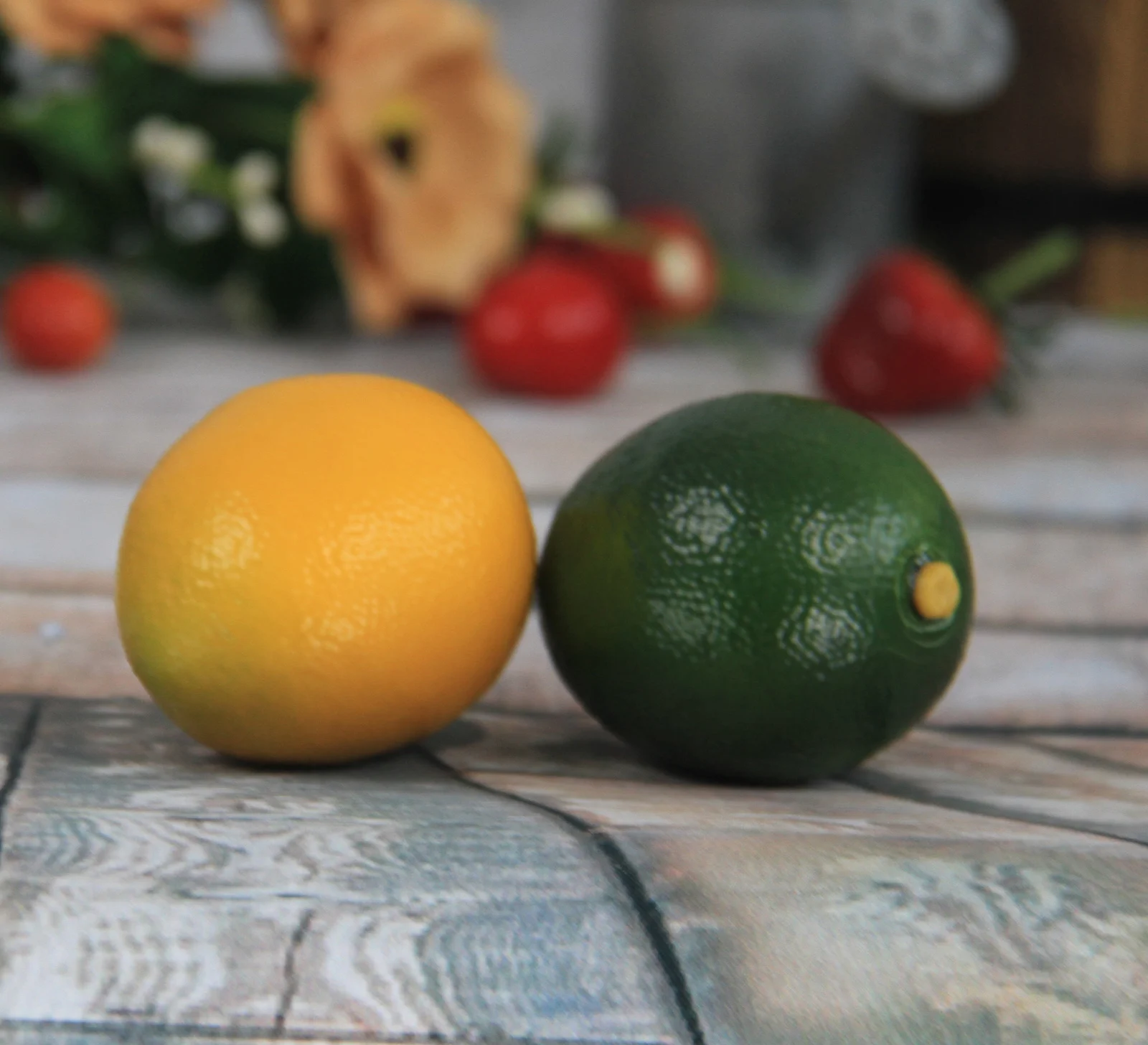 artificial fruit lemons Lifelike fake lemons artificial vegetables and fruits kitchen decoration