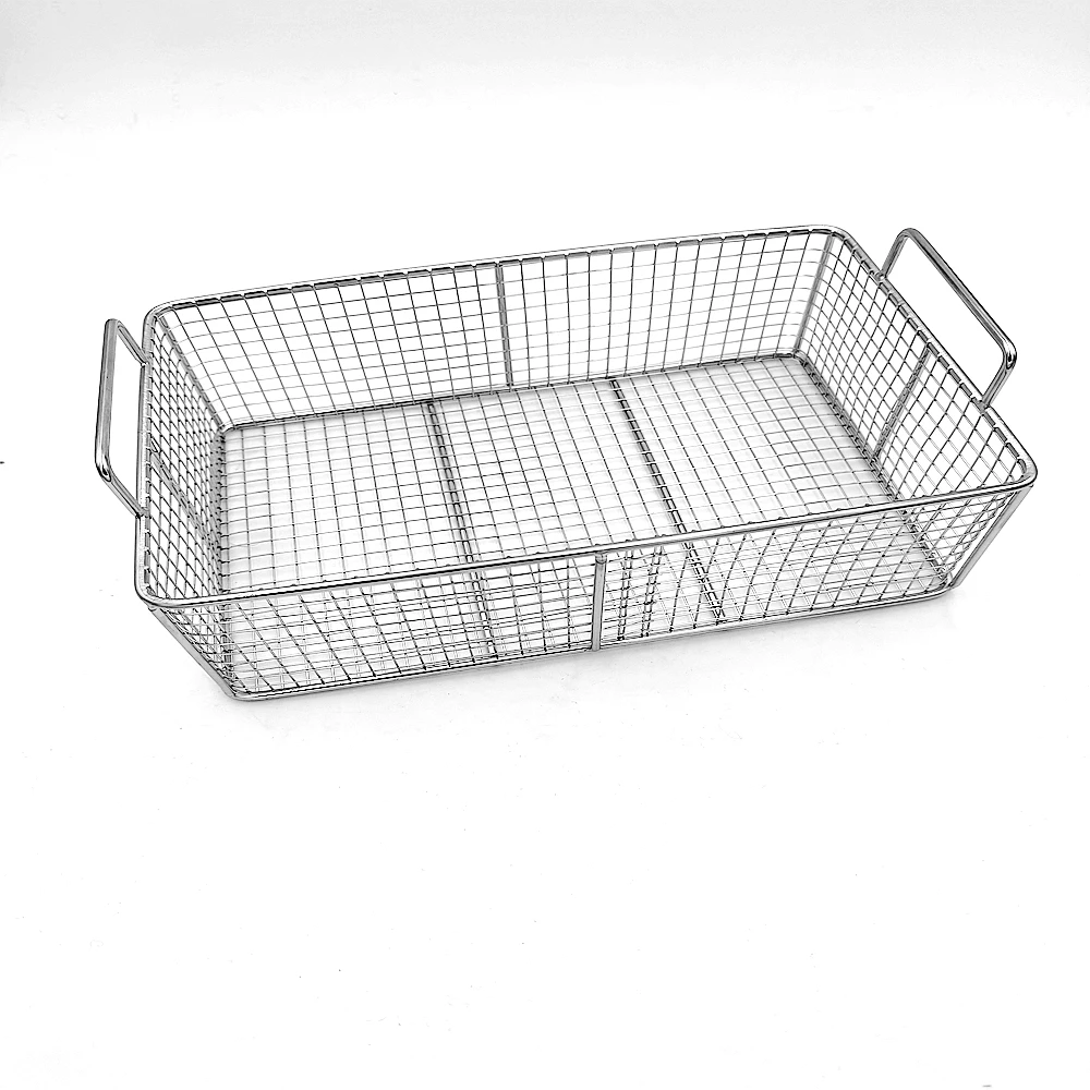 Manufacturer customized Food Grade Basket Stainless Rectangle Wire Mesh Storage Basket For Food Storage