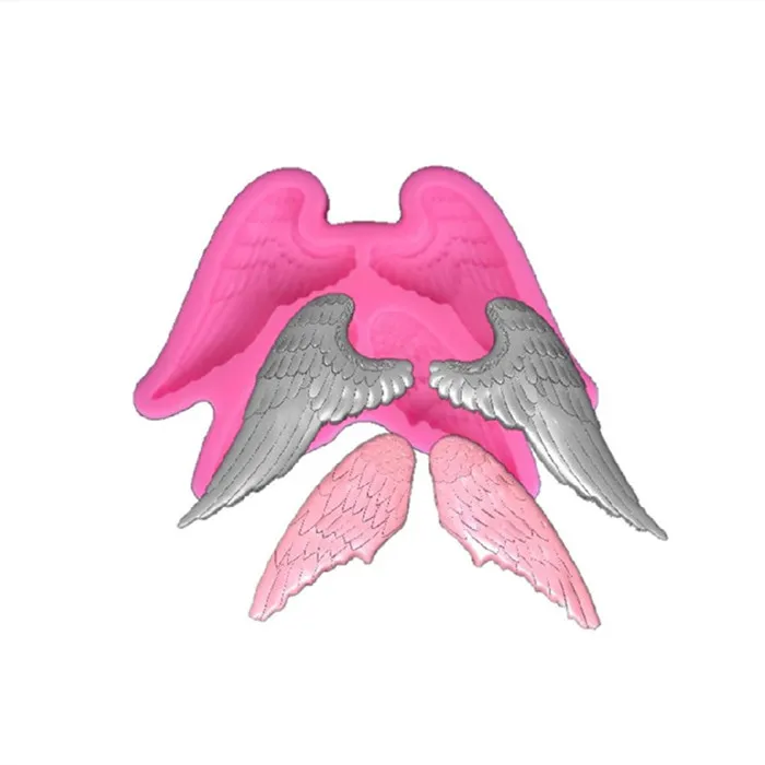 
Angel wings liquid silicone cake mold chocolate diy 