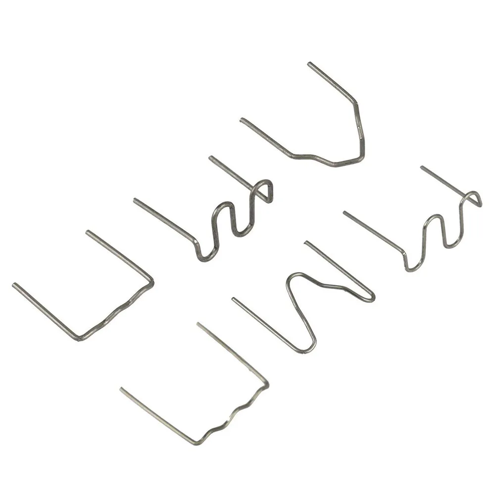 500pcs Electric Car Bumper Plastic Welding Staple Making Gun Mending Repairing Machine Wire Welder Stud 0.6mm Small Waves Staple